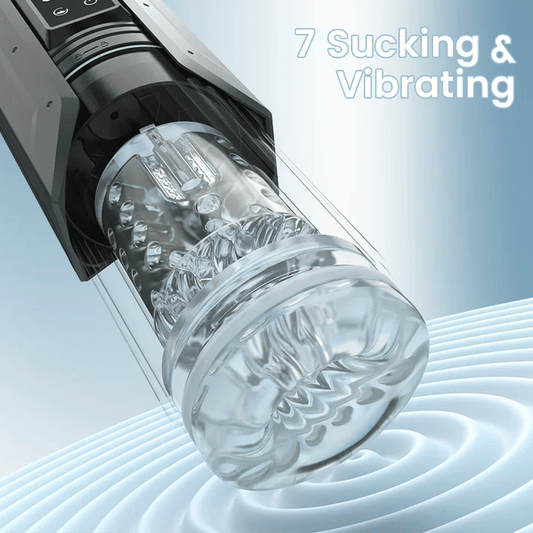 King -100% Waterproof 4 IN 1 Automatic Masturbation Cup for Men