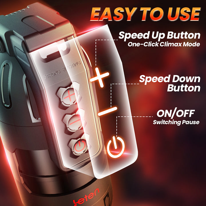 Flash - 10 Vibrating Male Masturbator Stroker With Voice Mode, APP Control
