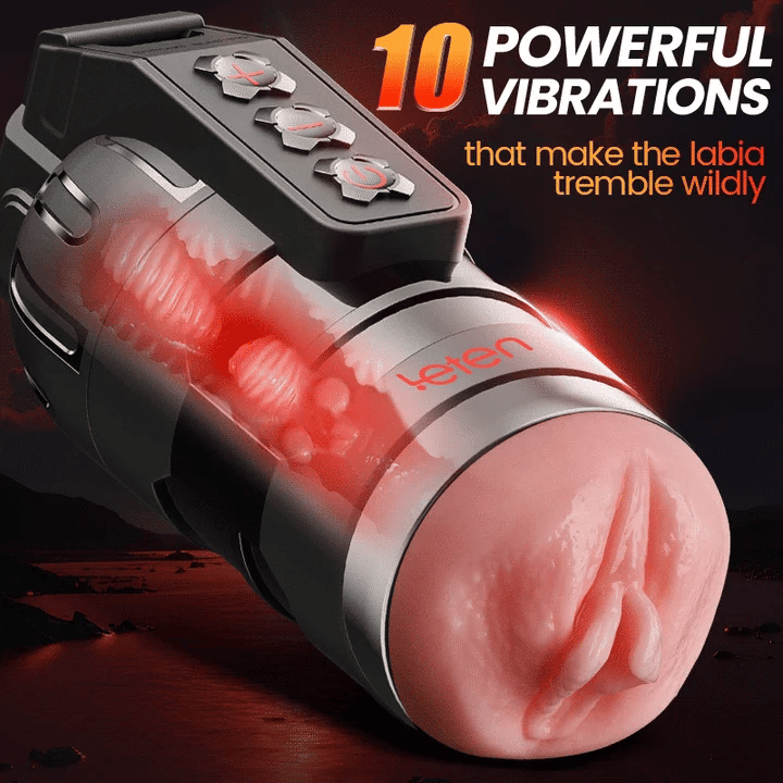 Flash - 10 Vibrating Male Masturbator Stroker With Voice Mode, APP Control