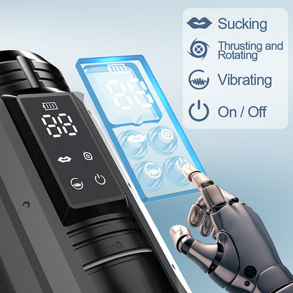 King -100% Waterproof 4 IN 1 Automatic Masturbation Cup for Men