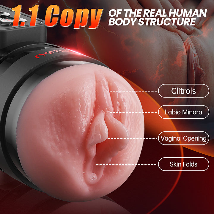 Flash - 10 Vibrating Male Masturbator Stroker With Voice Mode, APP Control